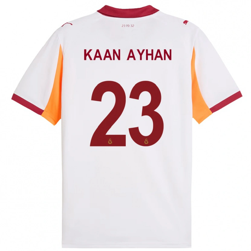 Danxen Uomo Maglia Kaan Ayhan #23 Bianco Rosso Kit Gara Away 2025/26 Maglietta