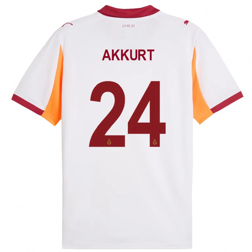Danxen Uomo Maglia Arzu Akkurt #24 Bianco Rosso Kit Gara Away 2025/26 Maglietta