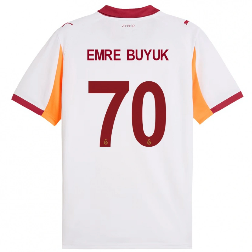 Danxen Uomo Maglia Enes Emre Büyük #70 Bianco Rosso Kit Gara Away 2025/26 Maglietta