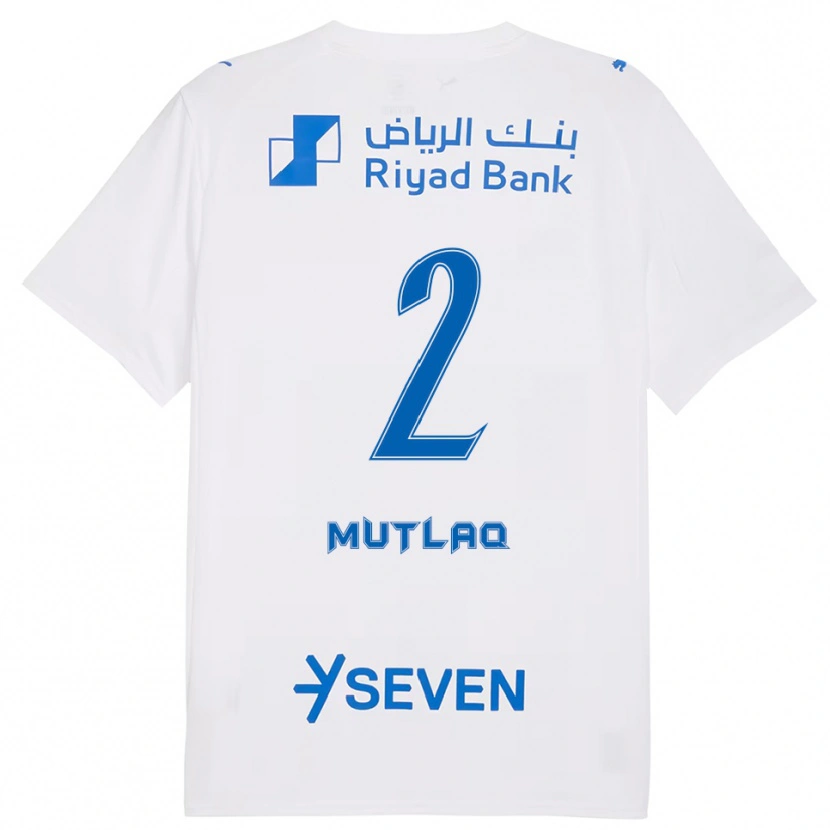 Danxen Uomo Maglia Mohrah Mutlaq #2 Bianco Blu Kit Gara Away 2025/26 Maglietta