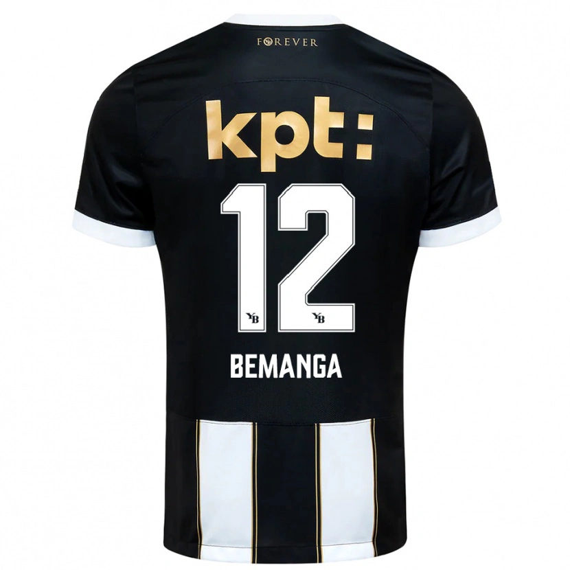Danxen Uomo Maglia Schilo Bemanga #12 Nero Bianco Kit Gara Away 2025/26 Maglietta