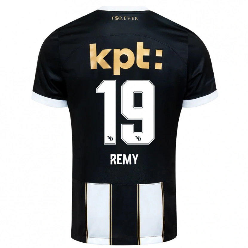 Danxen Uomo Maglia Audrey Remy #19 Nero Bianco Kit Gara Away 2025/26 Maglietta