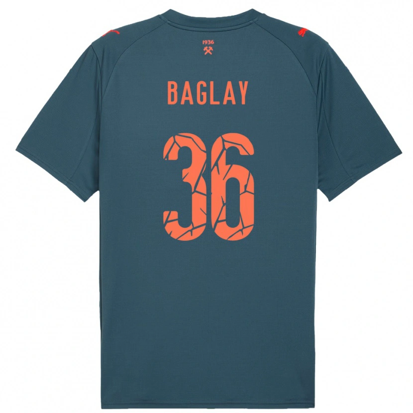 Danxen Uomo Maglia Rostyslav Baglay #36 Navy Rosso Kit Gara Away 2025/26 Maglietta