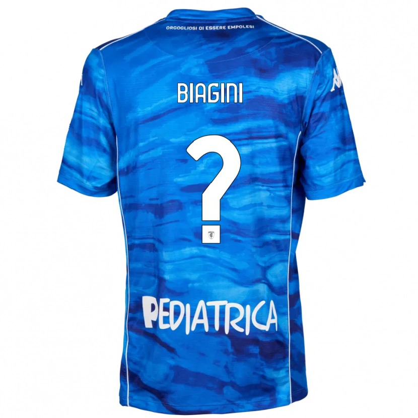 Danxen Donna Maglia Valerio Biagini #0 Blu Bianco Kit Gara Home 2025/26 Maglietta