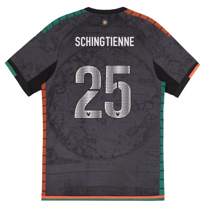 Danxen Donna Maglia Joël Schingtienne #25 Grigio Scuro Kit Gara Home 2025/26 Maglietta
