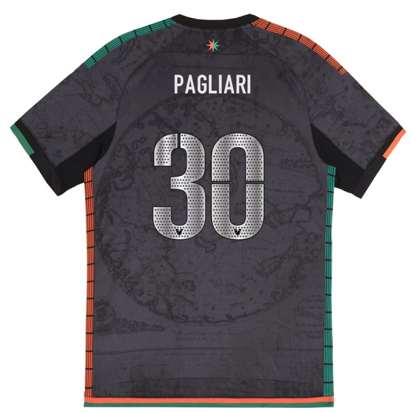 Danxen Donna Maglia Alessandro Pagliari #30 Grigio Scuro Kit Gara Home 2025/26 Maglietta