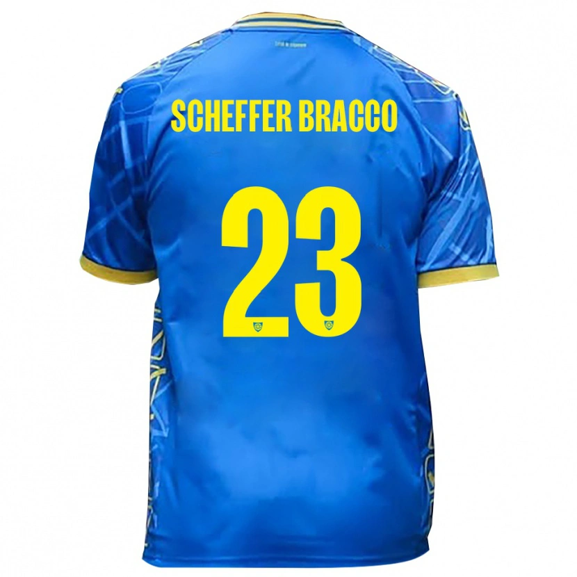 Danxen Donna Maglia Mateo Scheffer Bracco #23 Azzurro Giallo Kit Gara Home 2025/26 Maglietta