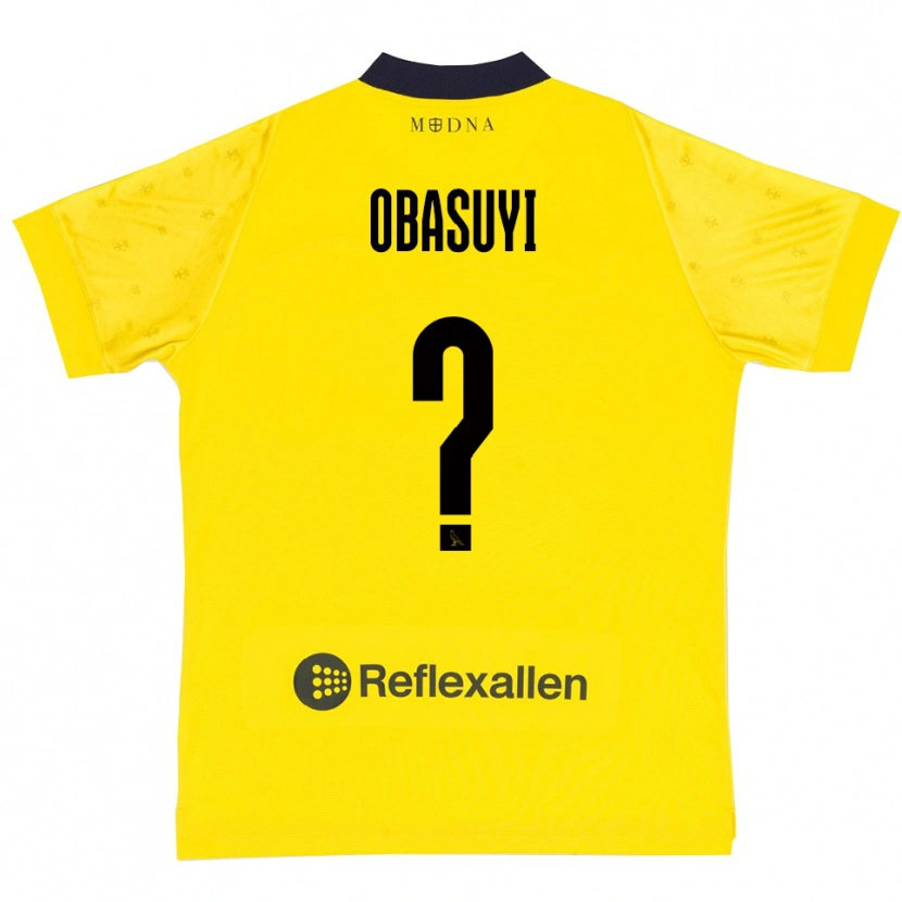 Danxen Donna Maglia Freedom Obasuyi #0 Giallo Navy Kit Gara Home 2025/26 Maglietta