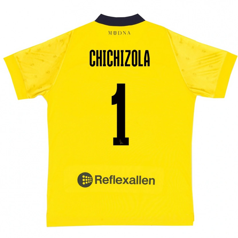 Danxen Donna Maglia Leandro Chichizola #1 Giallo Navy Kit Gara Home 2025/26 Maglietta