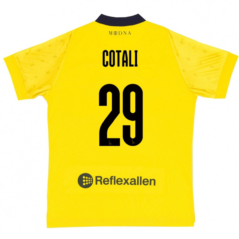 Danxen Donna Maglia Matteo Cotali #29 Giallo Navy Kit Gara Home 2025/26 Maglietta