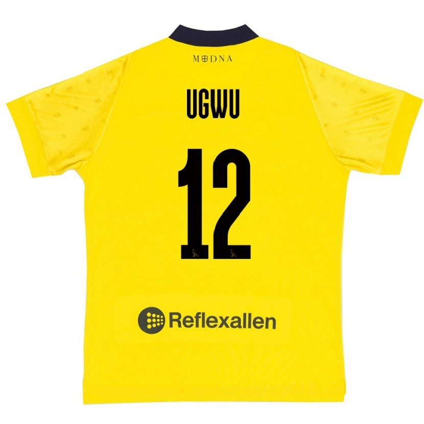 Danxen Donna Maglia Ferdinand Ugwu #12 Giallo Navy Kit Gara Home 2025/26 Maglietta
