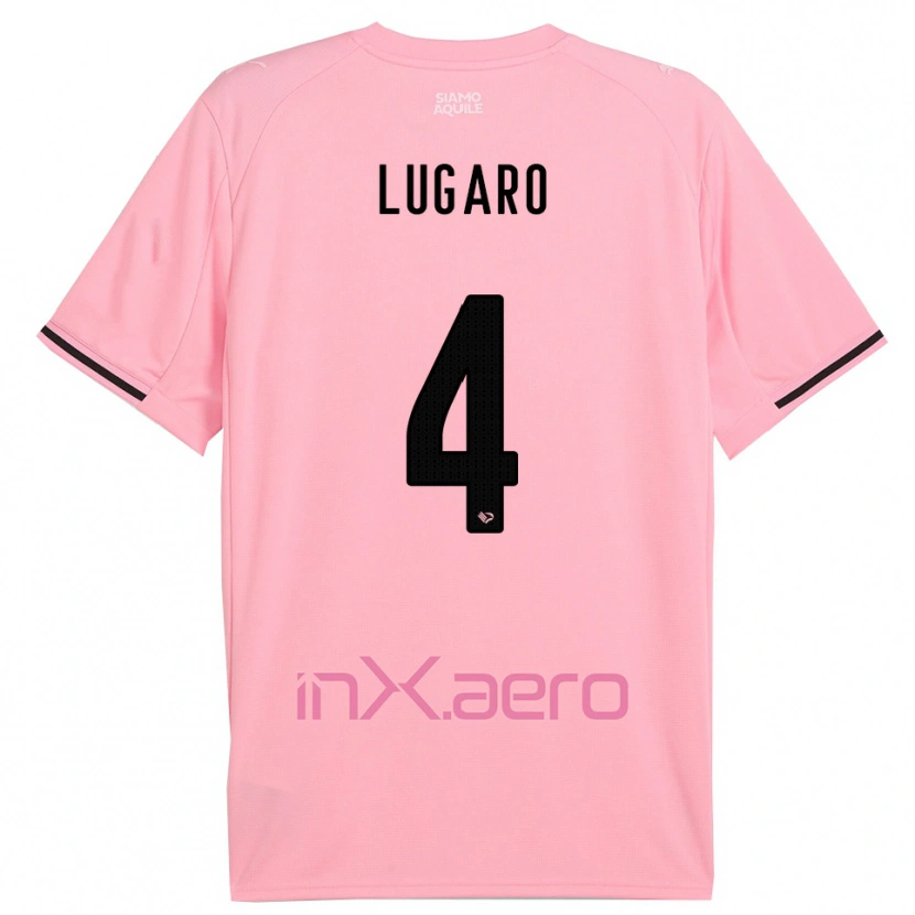 Danxen Donna Maglia Lorenzo Lugaro #4 Rosa Nero Kit Gara Home 2025/26 Maglietta