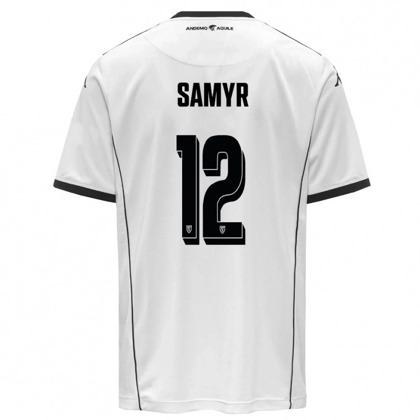 Danxen Donna Maglia Walid Samyr #12 Bianco Nero Kit Gara Home 2025/26 Maglietta