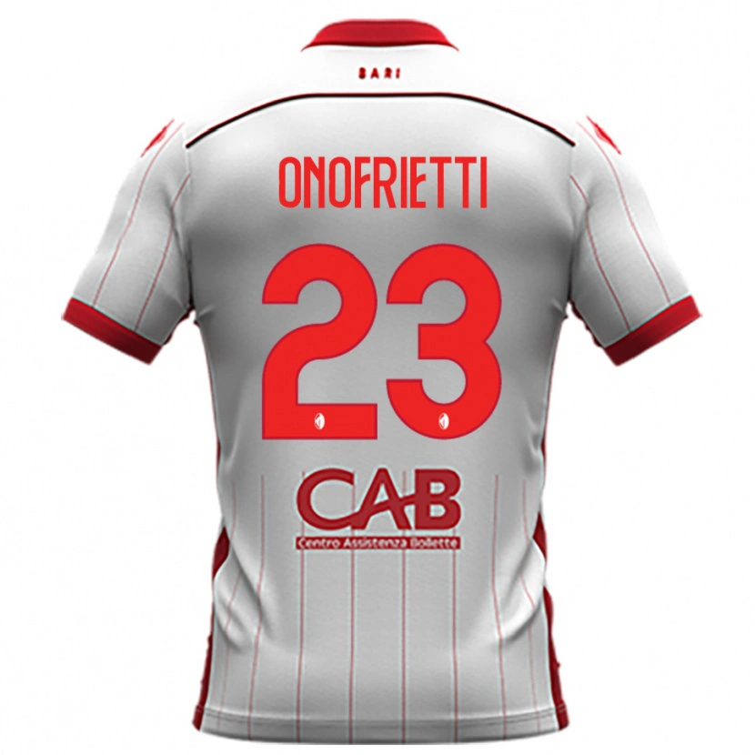 Danxen Donna Maglia Vincenzo Onofrietti #23 Bianco Rosso Kit Gara Home 2025/26 Maglietta