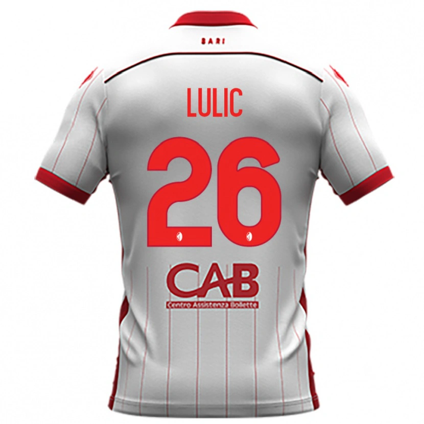 Danxen Donna Maglia Karlo Lulic #26 Bianco Rosso Kit Gara Home 2025/26 Maglietta