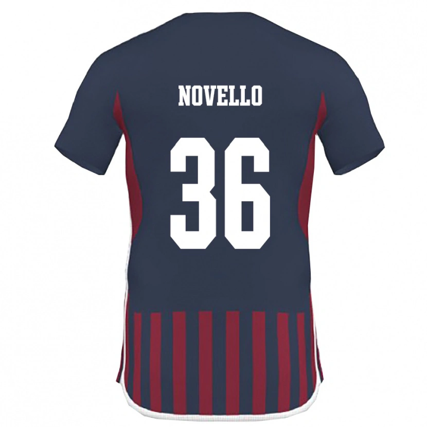 Danxen Donna Maglia Jahce Novello #36 Navy Rosso Kit Gara Home 2025/26 Maglietta