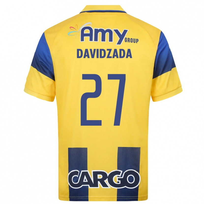 Danxen Donna Maglia Ofir Davidzada #27 Giallo Navy Kit Gara Home 2025/26 Maglietta