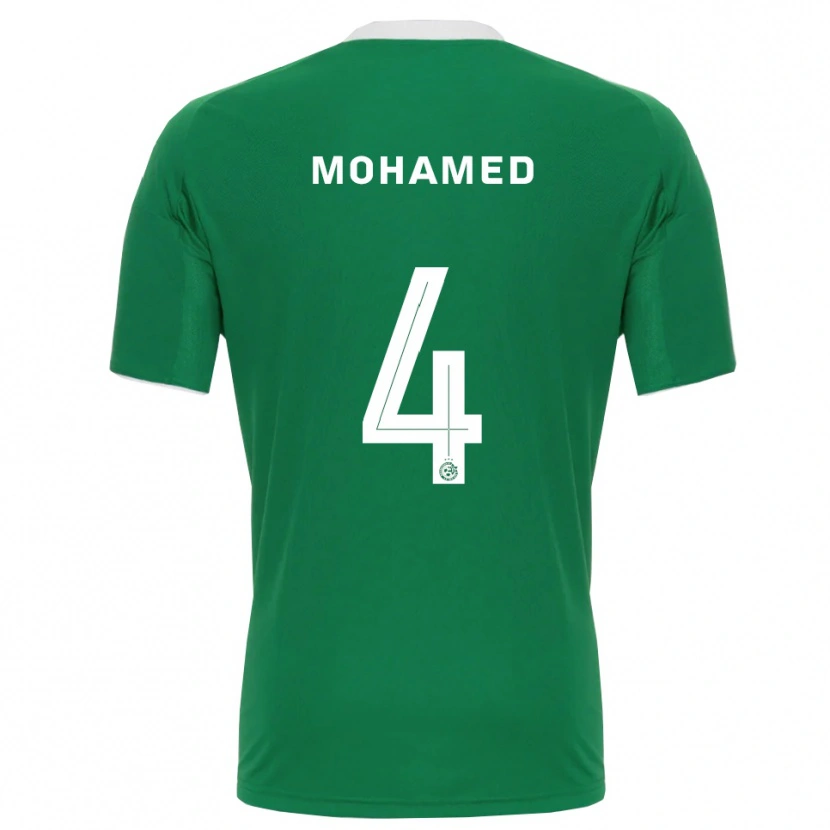 Danxen Donna Maglia Ali Mohamed #4 Verde Bianco Kit Gara Home 2025/26 Maglietta