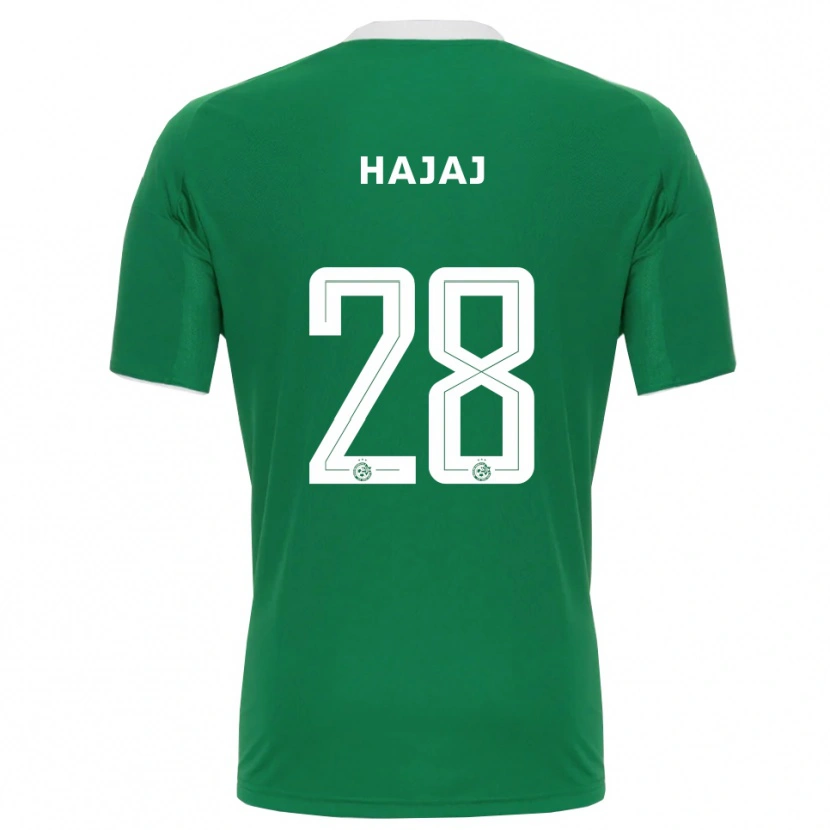 Danxen Donna Maglia Ilay Hajaj #28 Verde Bianco Kit Gara Home 2025/26 Maglietta