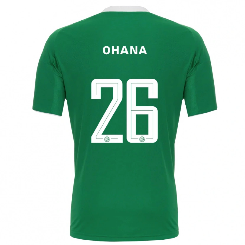 Danxen Donna Maglia Michael Ohana #26 Verde Bianco Kit Gara Home 2025/26 Maglietta