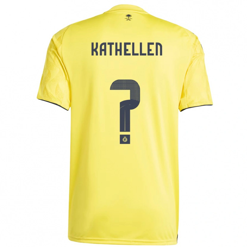 Danxen Donna Maglia Kathellen #0 Giallo Nero Kit Gara Home 2025/26 Maglietta