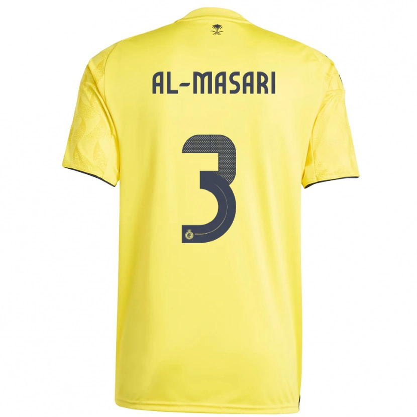 Danxen Donna Maglia Wade Al-Masari #3 Giallo Nero Kit Gara Home 2025/26 Maglietta