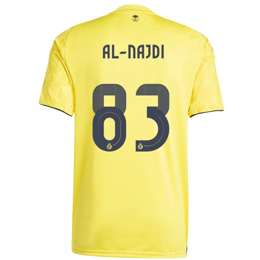 Danxen Donna Maglia Salem Al-Najdi #83 Giallo Nero Kit Gara Home 2025/26 Maglietta