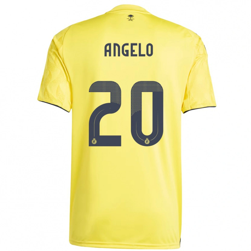 Danxen Donna Maglia Ângelo #20 Giallo Nero Kit Gara Home 2025/26 Maglietta