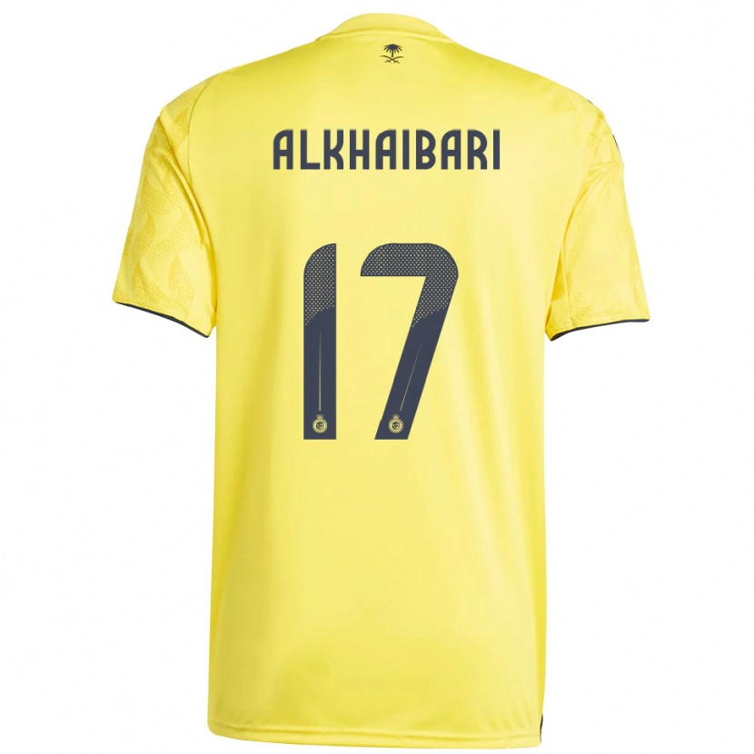 Danxen Donna Maglia Abdullah Al-Khaibari #17 Giallo Nero Kit Gara Home 2025/26 Maglietta