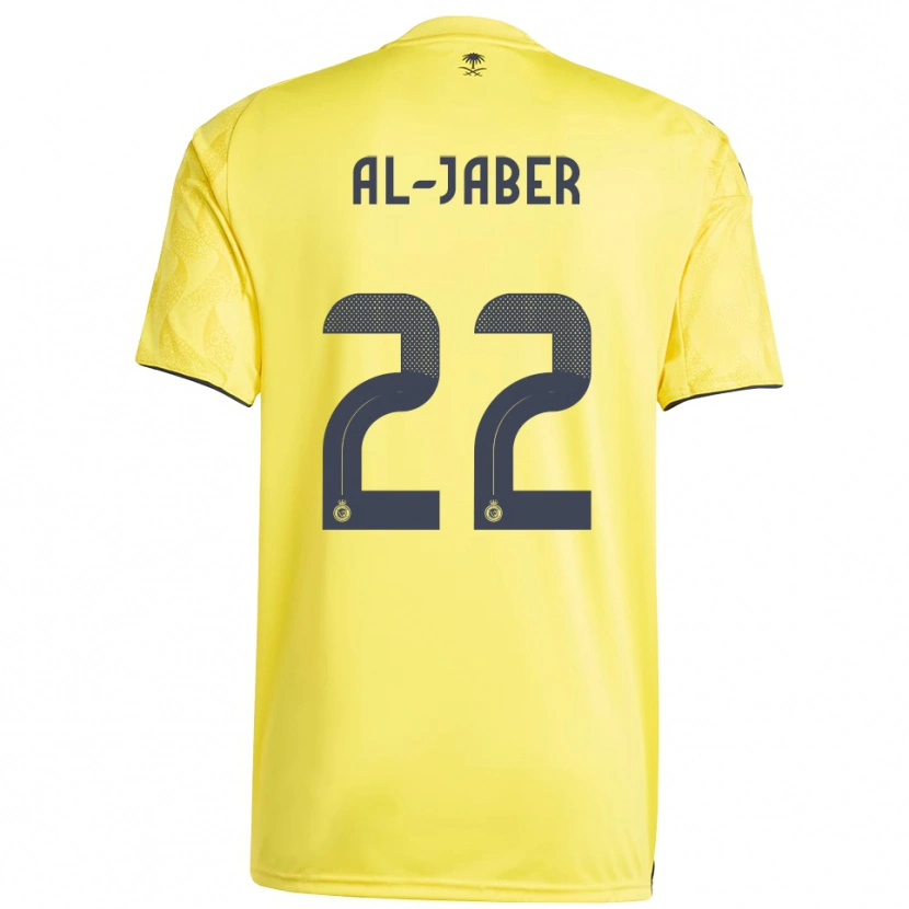 Danxen Donna Maglia Abdulmalik Al-Jaber #22 Giallo Nero Kit Gara Home 2025/26 Maglietta
