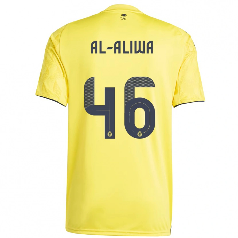 Danxen Donna Maglia Abdulaziz Al-Aliwa #46 Giallo Nero Kit Gara Home 2025/26 Maglietta