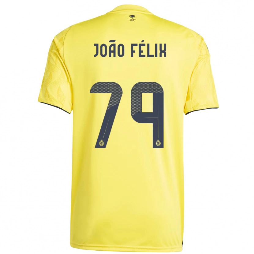 Danxen Donna Maglia João Félix #79 Giallo Nero Kit Gara Home 2025/26 Maglietta