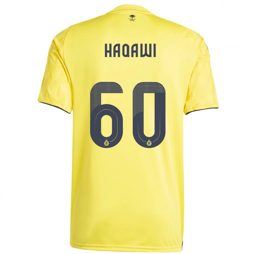 Danxen Donna Maglia Saad Haqawi #60 Giallo Nero Kit Gara Home 2025/26 Maglietta