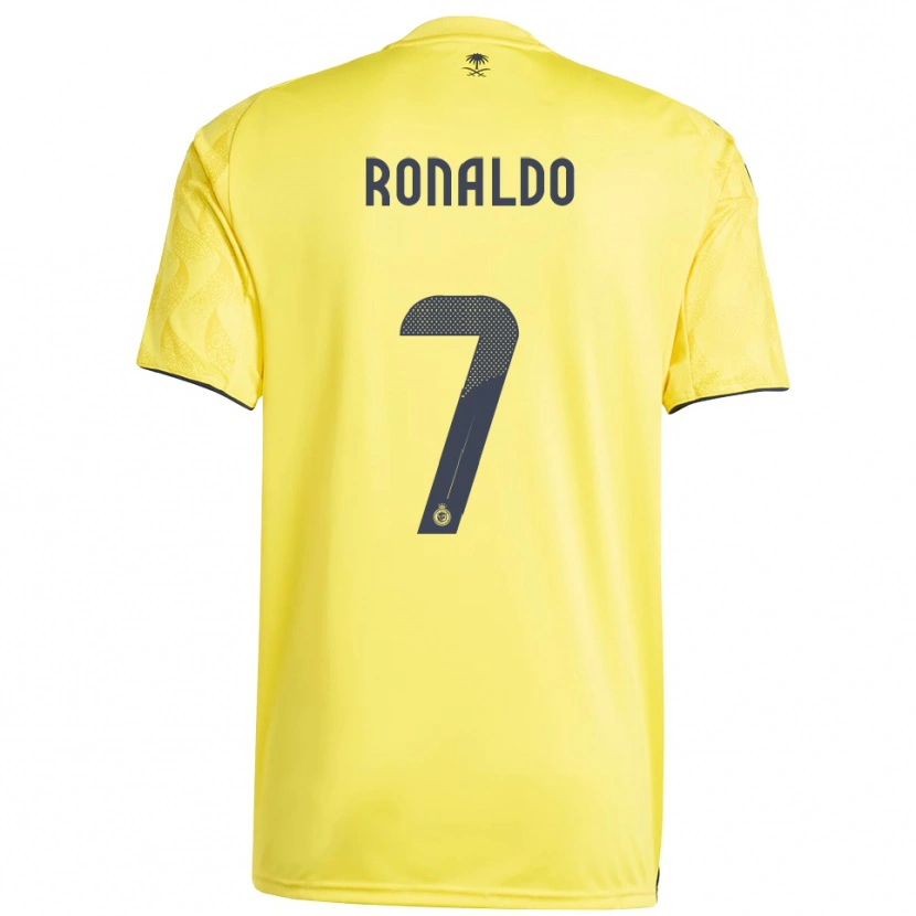 Danxen Donna Maglia Cristiano Ronaldo #7 Giallo Nero Kit Gara Home 2025/26 Maglietta