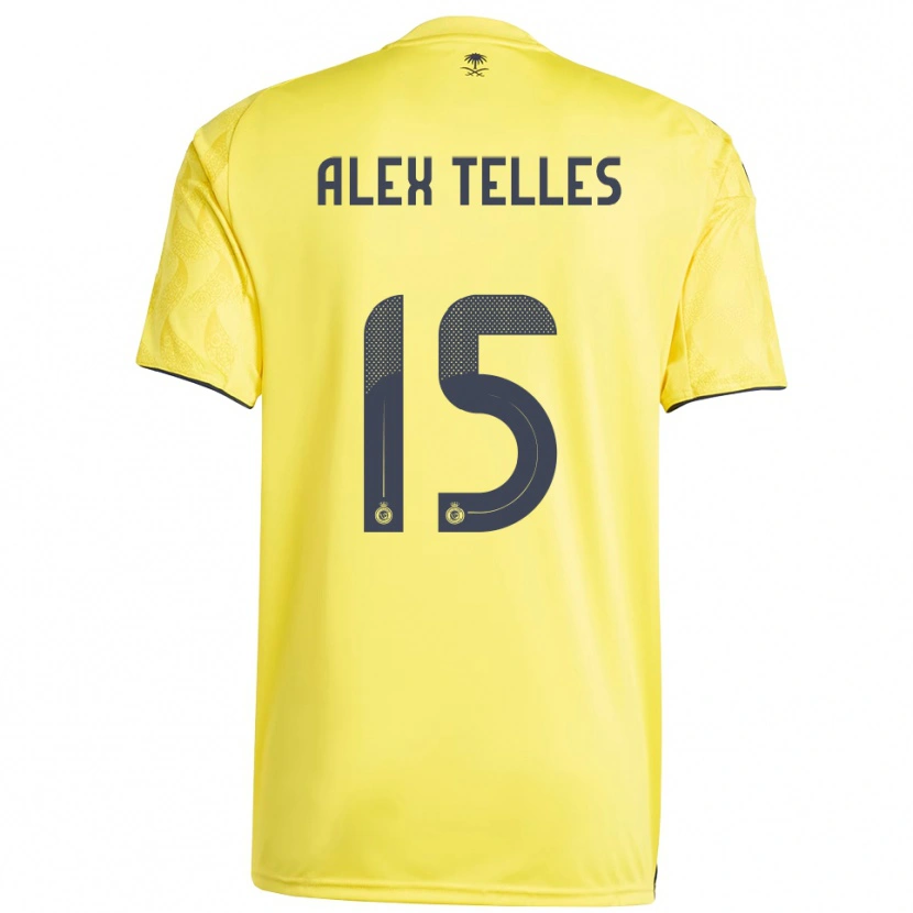 Danxen Donna Maglia Alex Telles #15 Giallo Nero Kit Gara Home 2025/26 Maglietta