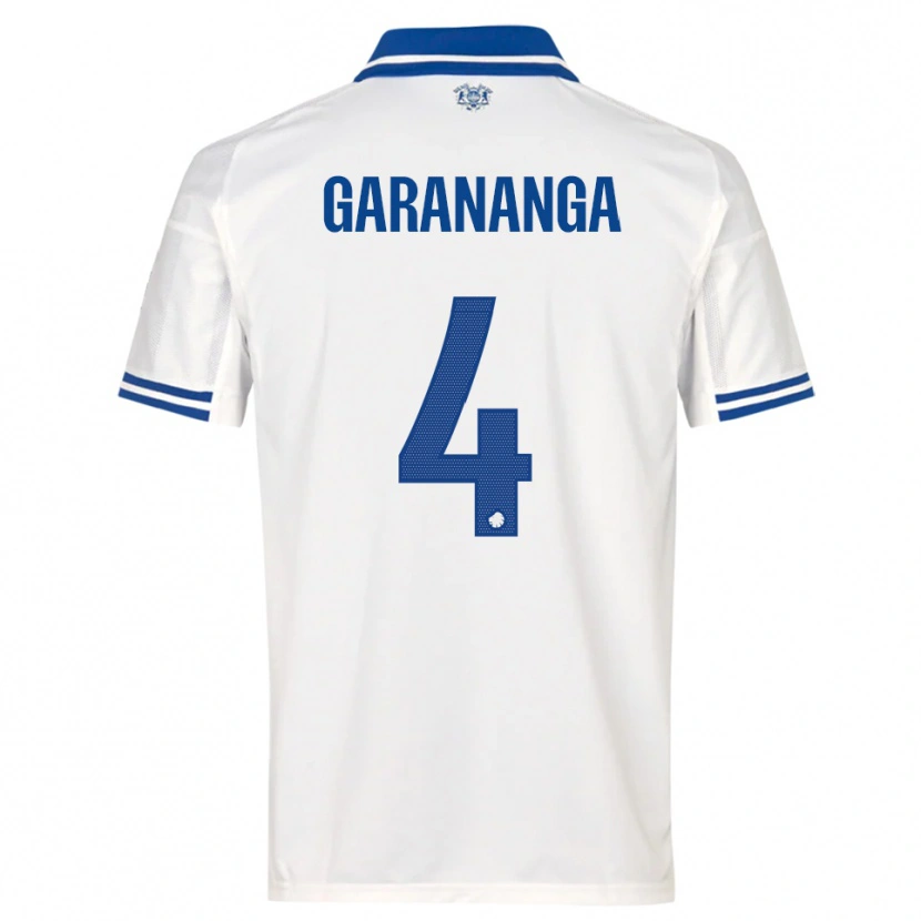 Danxen Donna Maglia Munashe Garananga #4 Bianco Blu Kit Gara Home 2025/26 Maglietta