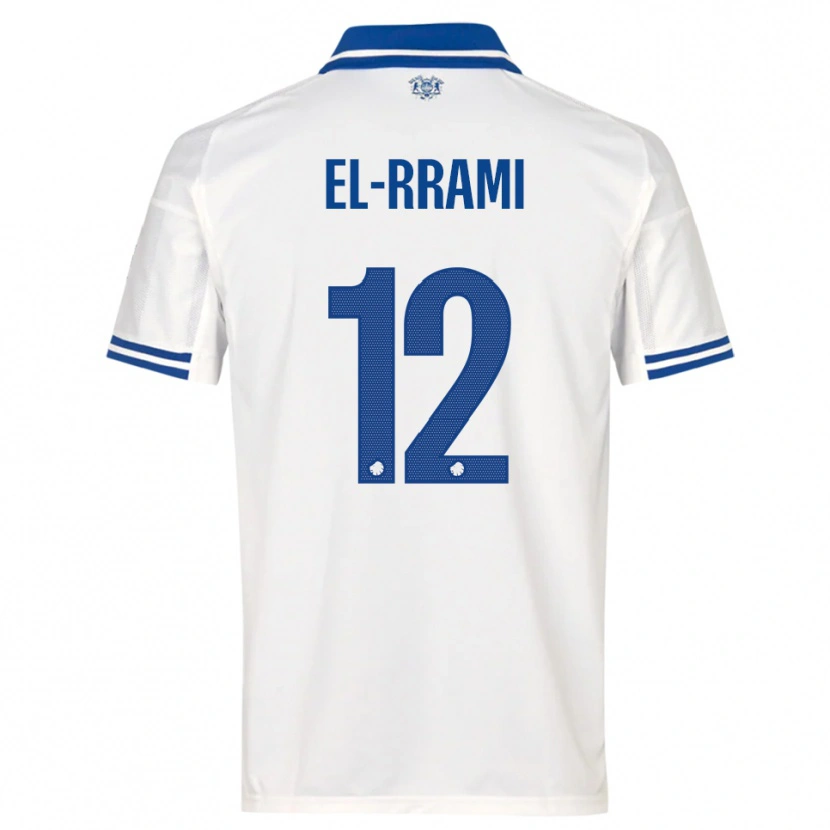 Danxen Donna Maglia Jamil El-Rrami #12 Bianco Blu Kit Gara Home 2025/26 Maglietta