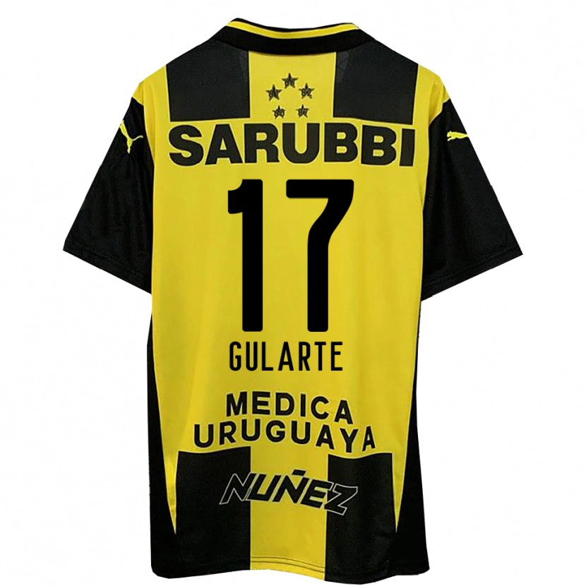 Danxen Donna Maglia Emanuel Gularte #17 Giallo Nero Kit Gara Home 2025/26 Maglietta