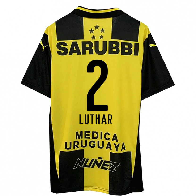 Danxen Donna Maglia Thiago Luthar #2 Giallo Nero Kit Gara Home 2025/26 Maglietta