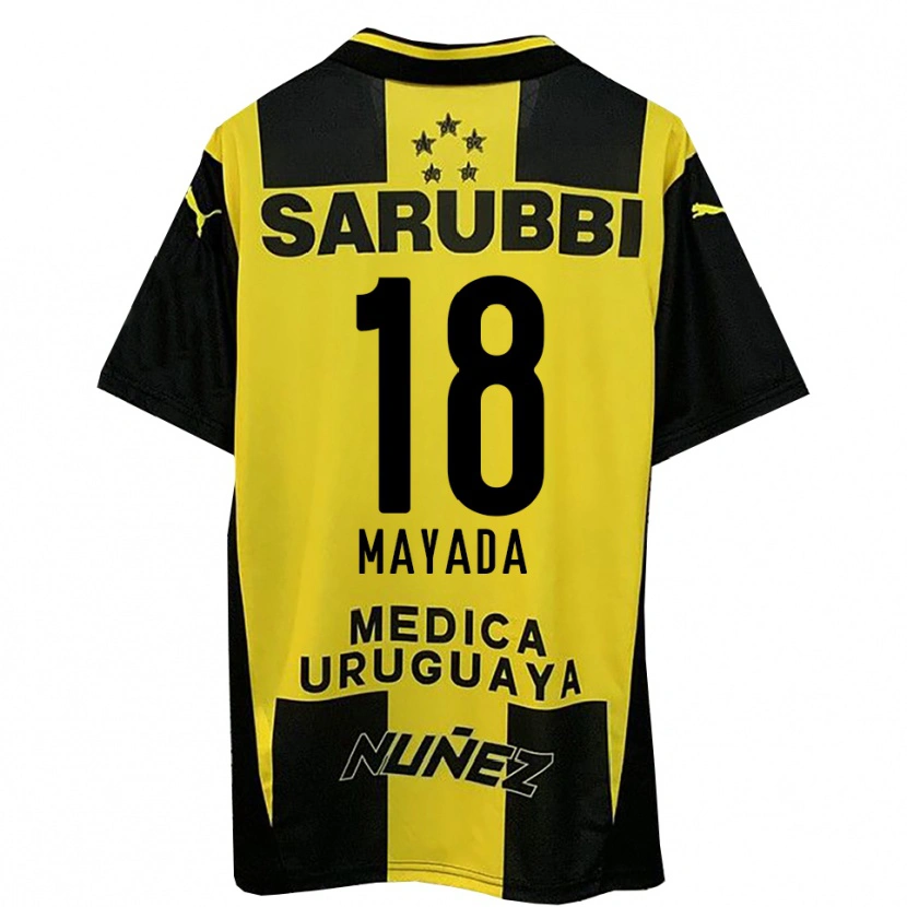 Danxen Donna Maglia Camilo Mayada #18 Giallo Nero Kit Gara Home 2025/26 Maglietta