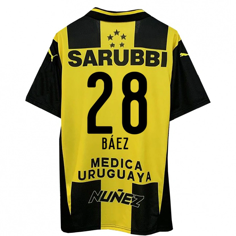 Danxen Donna Maglia Jaime Báez #28 Giallo Nero Kit Gara Home 2025/26 Maglietta