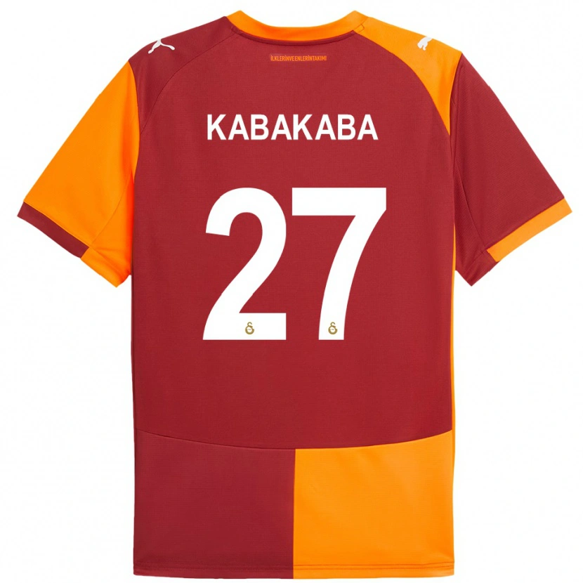 Danxen Donna Maglia Naomie Kabakaba #27 Rosso Arancione Kit Gara Home 2025/26 Maglietta