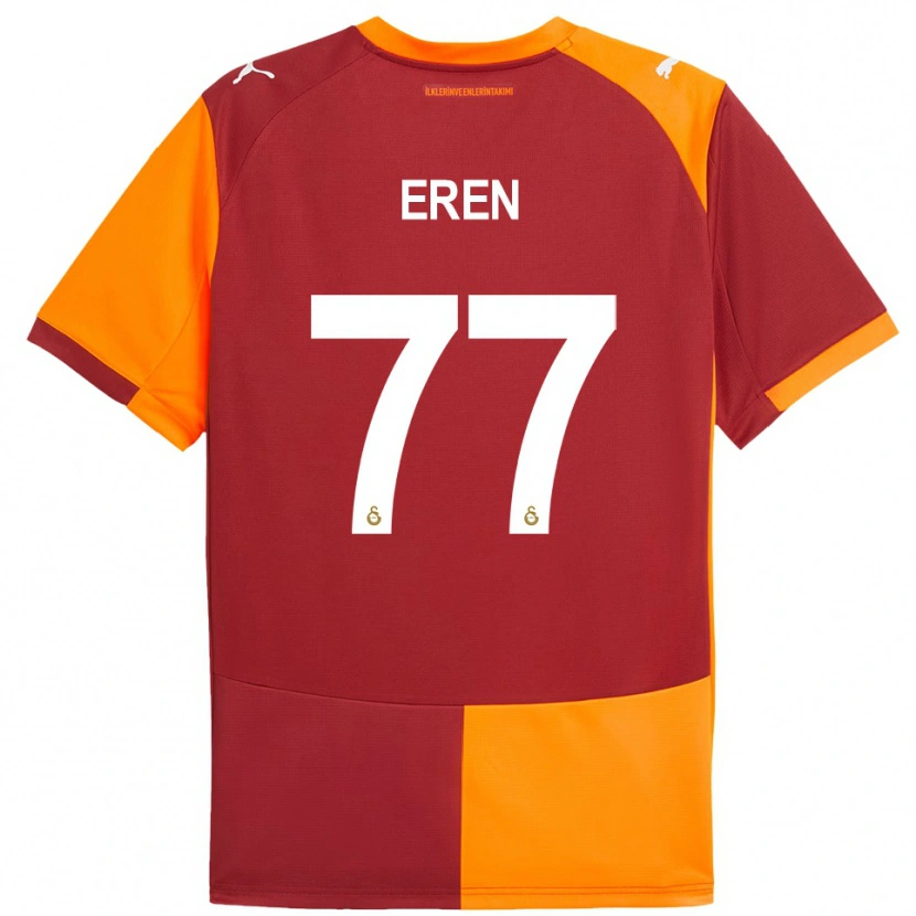Danxen Donna Maglia İrem Eren #77 Rosso Arancione Kit Gara Home 2025/26 Maglietta