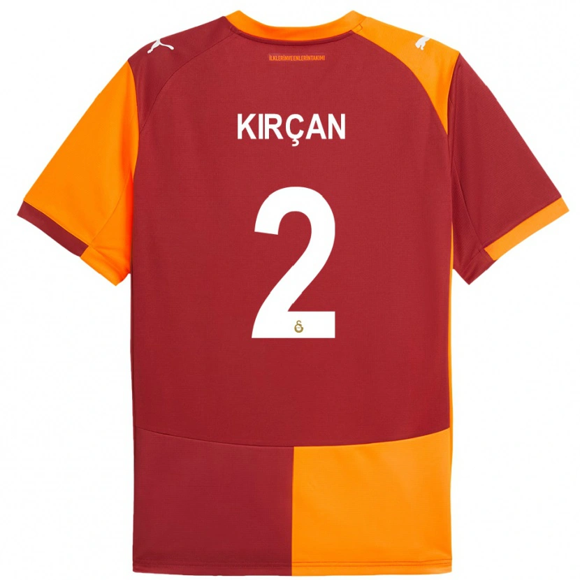 Danxen Donna Maglia Kerem Kırçan #2 Rosso Arancione Kit Gara Home 2025/26 Maglietta