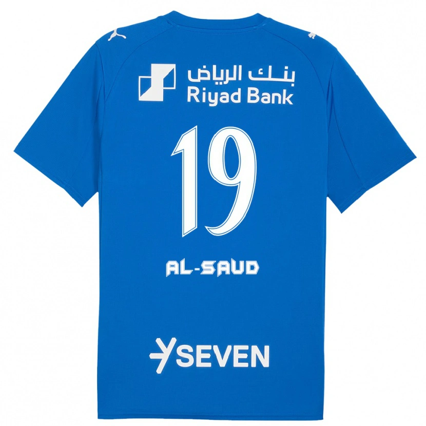 Danxen Donna Maglia Manal Al-Saud #19 Blu Bianco Kit Gara Home 2025/26 Maglietta