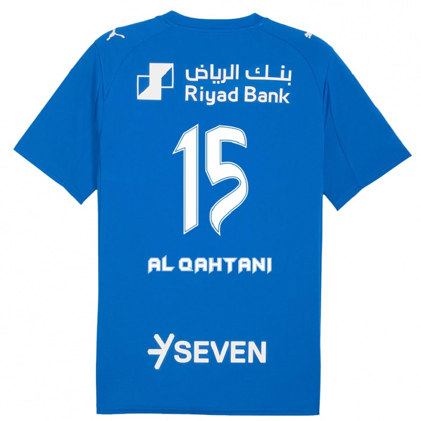 Danxen Donna Maglia Mohammed Al-Qahtani #15 Blu Bianco Kit Gara Home 2025/26 Maglietta