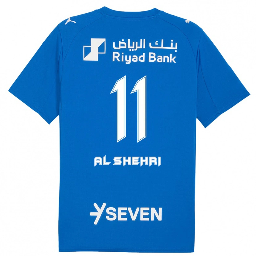 Danxen Donna Maglia Saleh Al-Shehri #11 Blu Bianco Kit Gara Home 2025/26 Maglietta