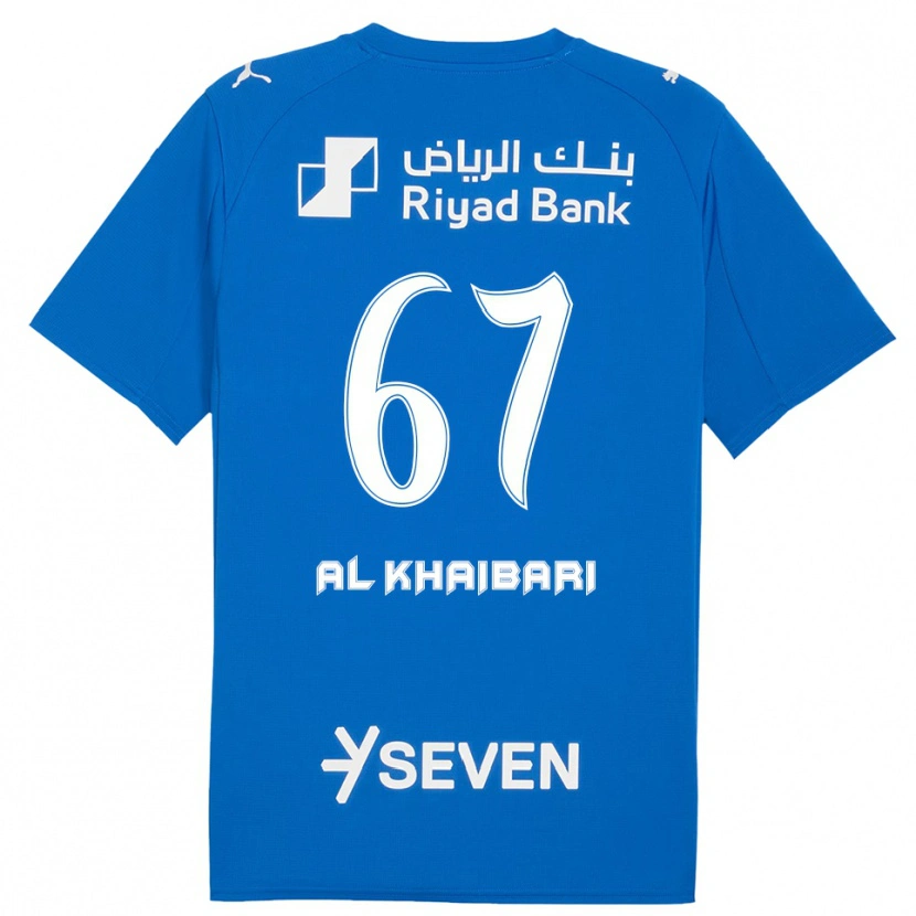 Danxen Donna Maglia Mohammed Al-Khaibari #67 Blu Bianco Kit Gara Home 2025/26 Maglietta