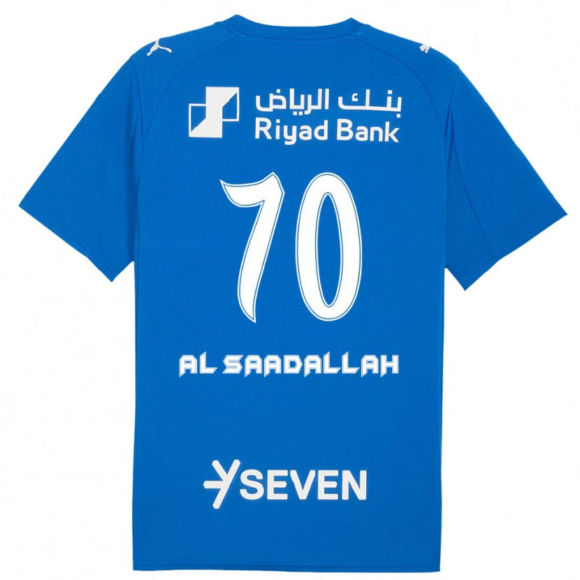 Danxen Donna Maglia Hessa Al-Saadallah #70 Blu Bianco Kit Gara Home 2025/26 Maglietta