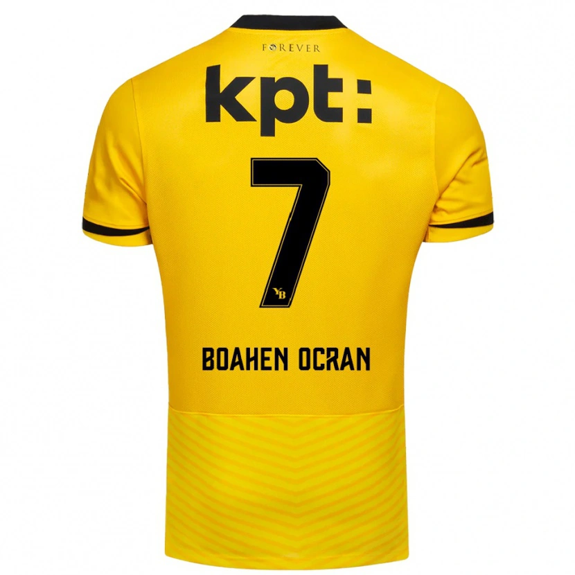 Danxen Donna Maglia Bright Boahen Ocran #7 Giallo Nero Kit Gara Home 2025/26 Maglietta